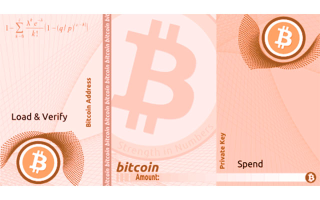 cartera de papel bitcoin